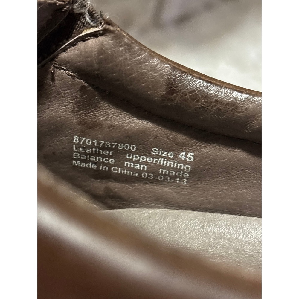 Dansko Mens Brown Leather Loafers Slip Resistant Shoes Size 45 	11.5/ 12 Work - Picture 7 of 7